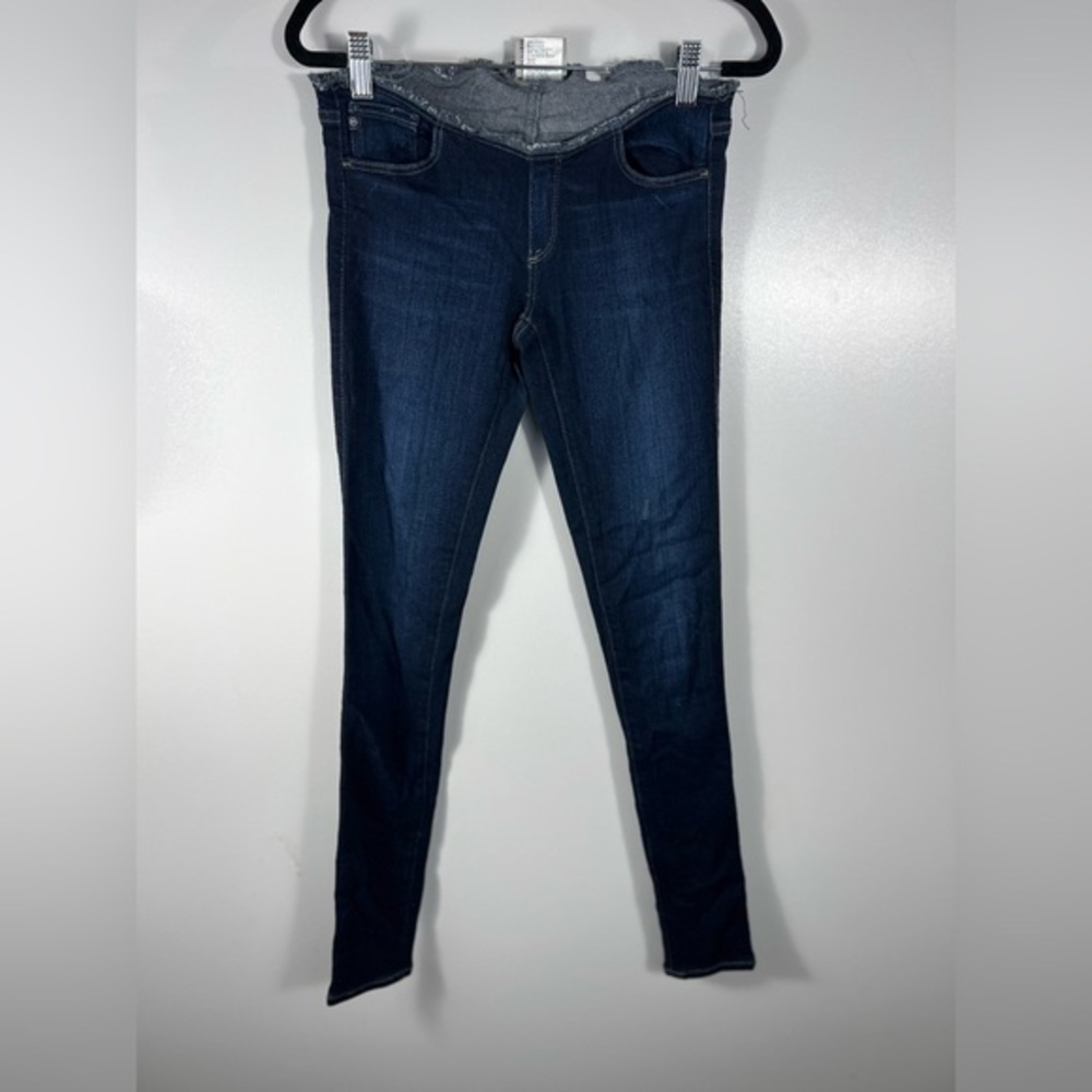 AG Adriano Goldschmied Waistless Low Rise Skinny Ankle Jeans Sz 25